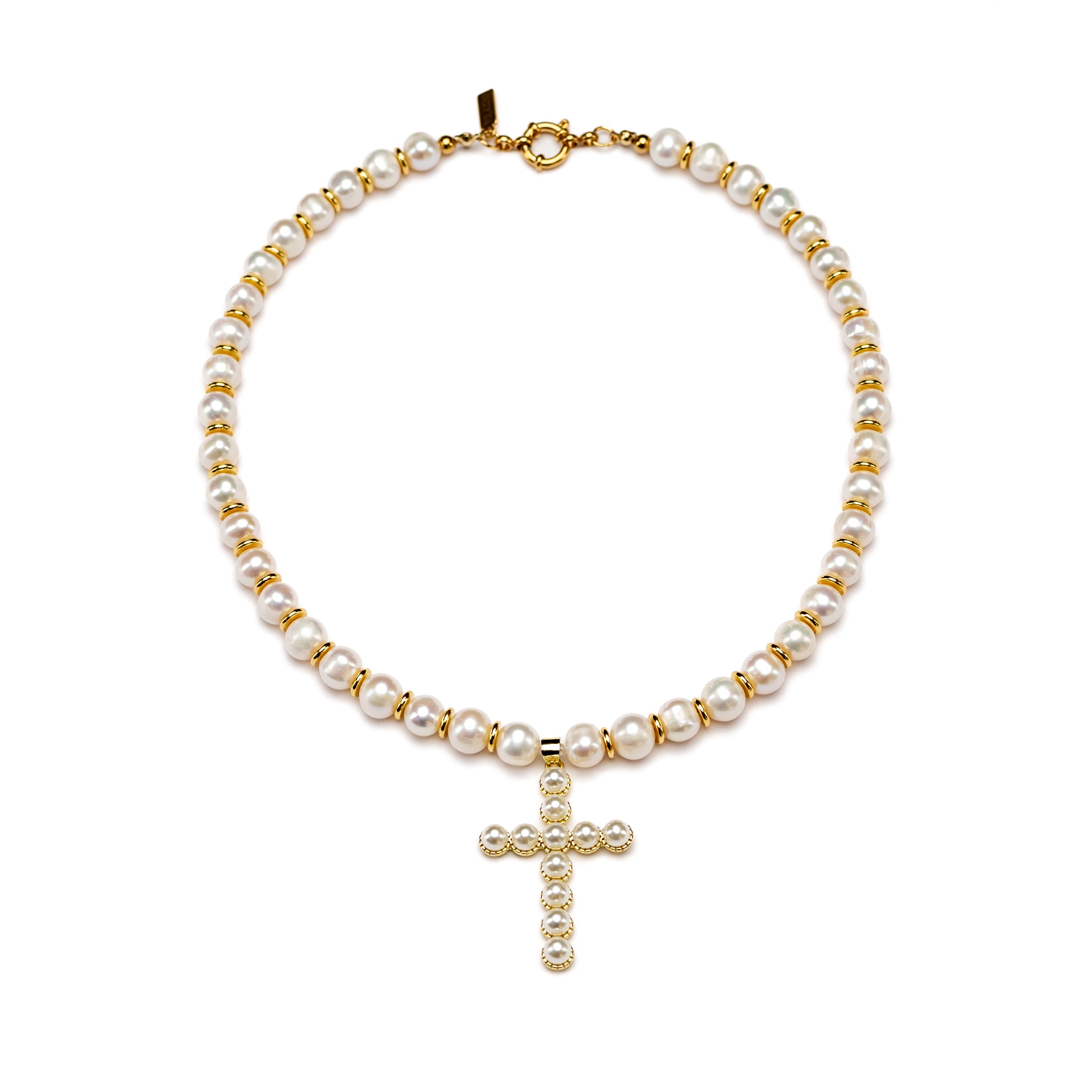Divine Spark Pearl Necklace