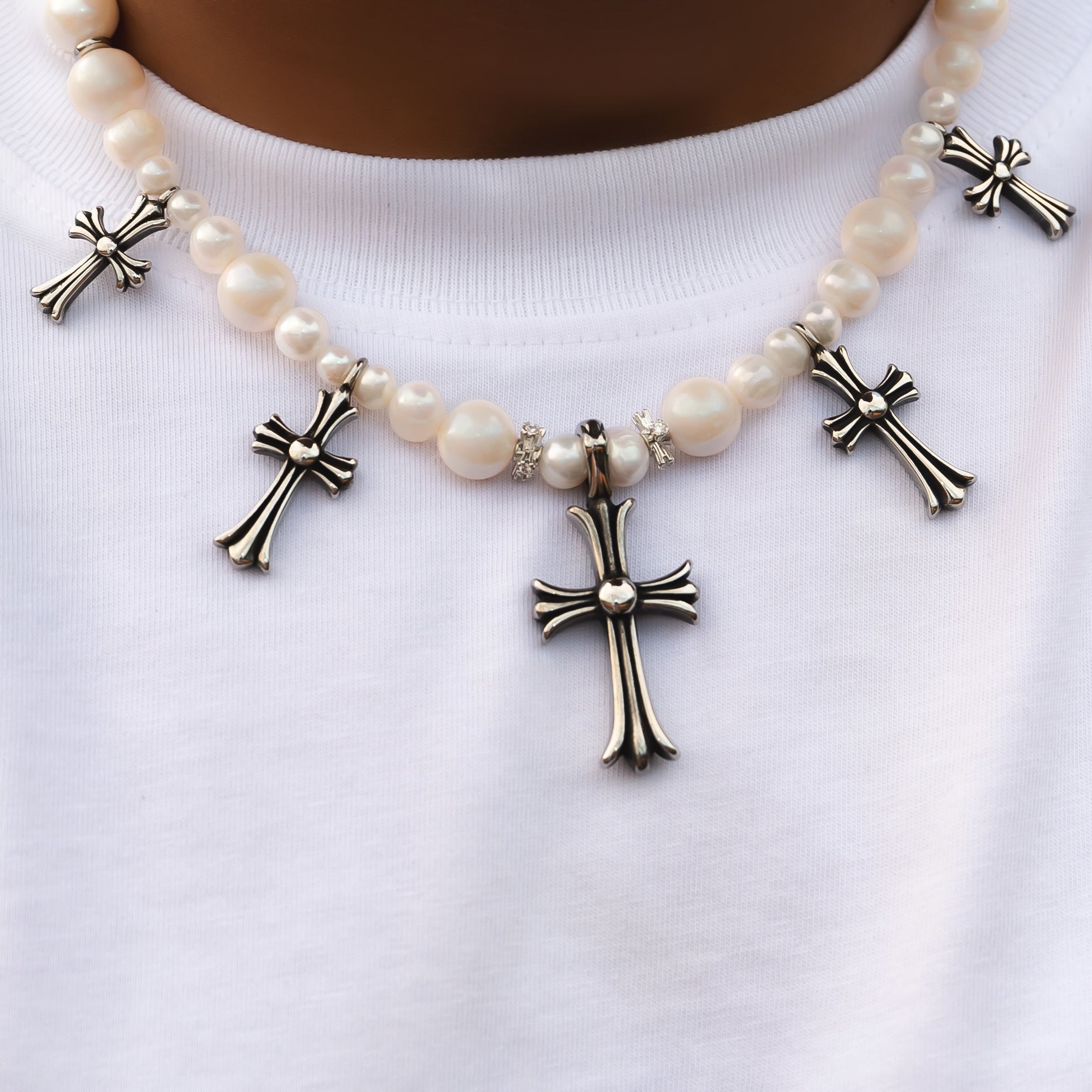 Plated Pearl Necklace