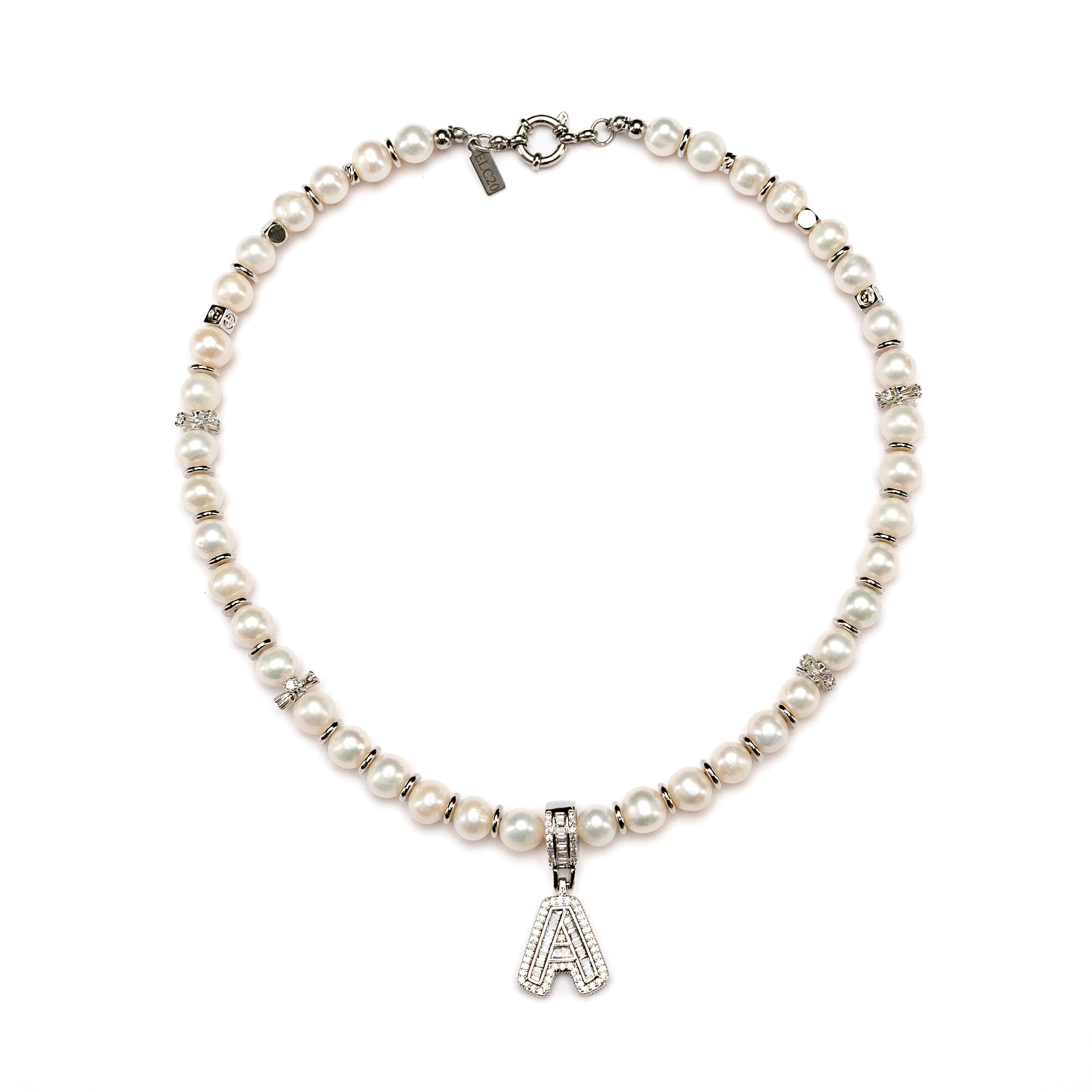 Initials Plated A-Z Pendant Necklace