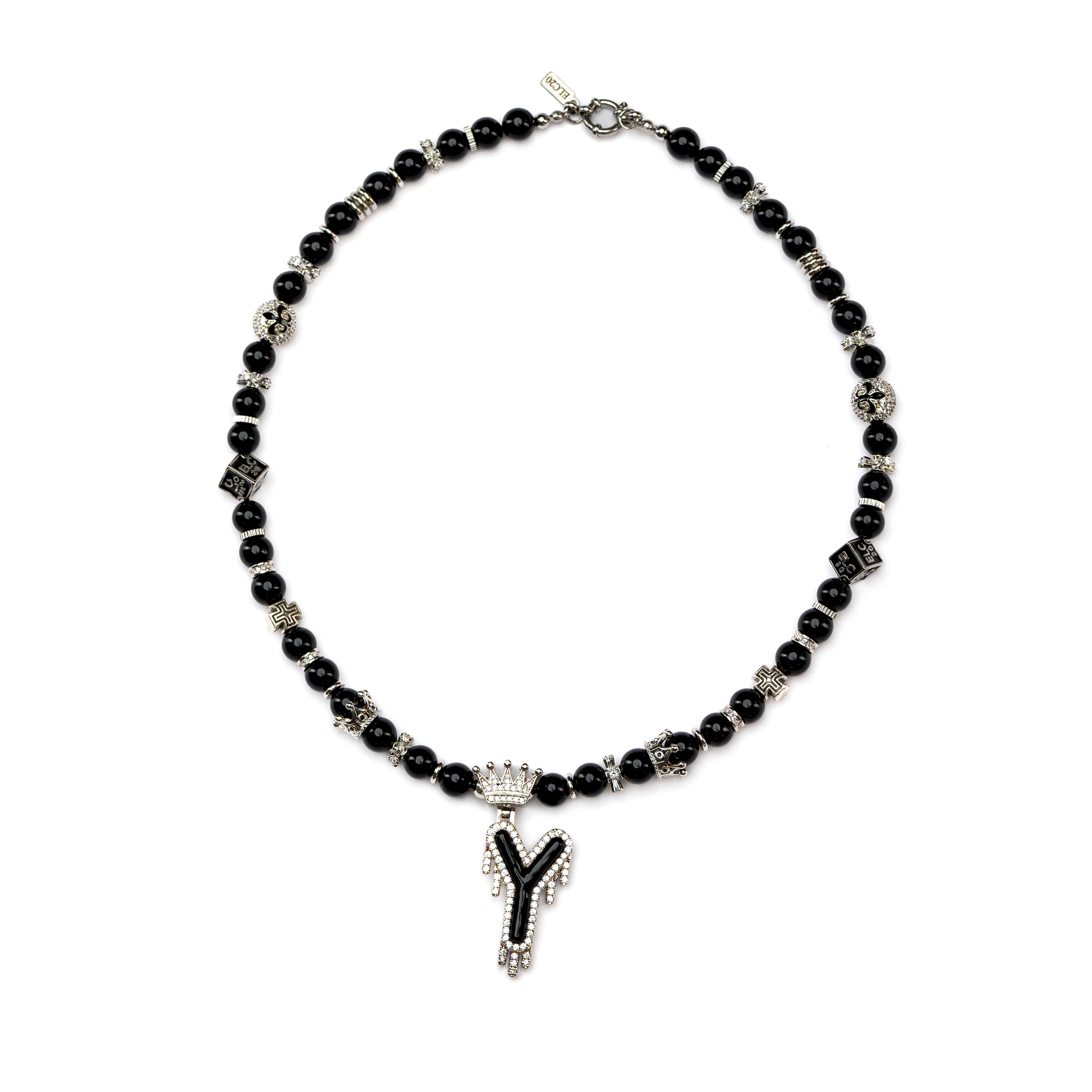 Initials - Crown Pearl Necklace
