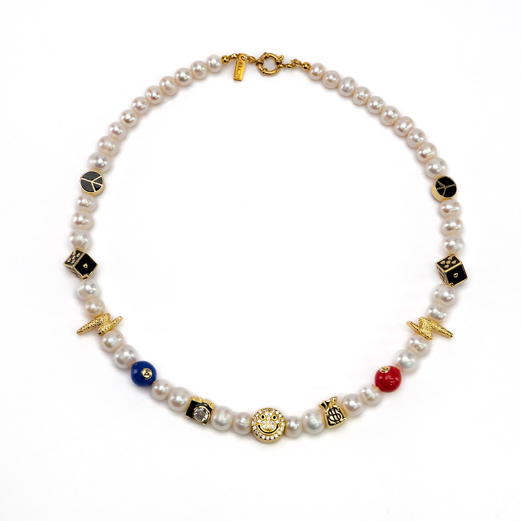 Smiling Eight Ball Necklace