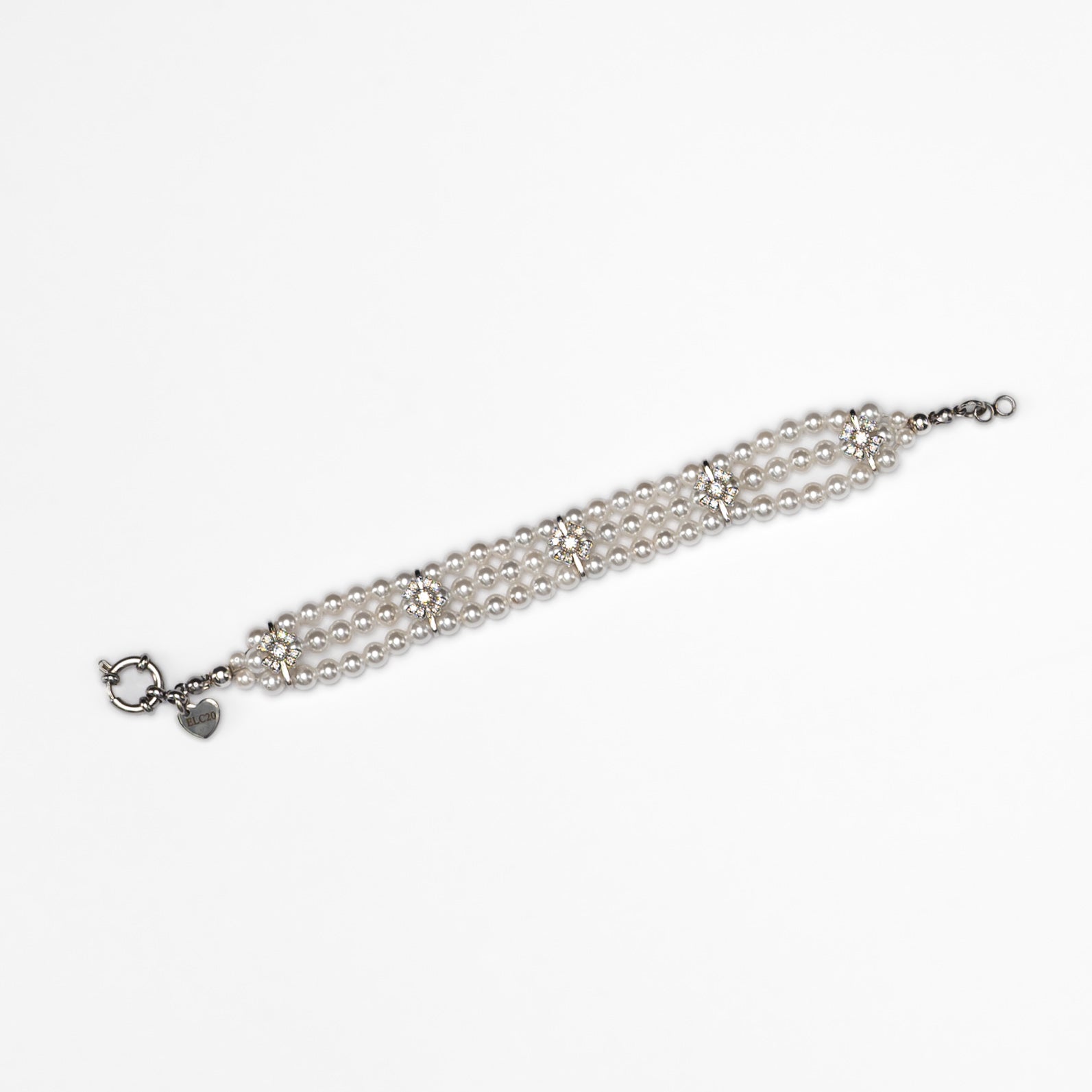 Illusion Pearls & Silver Bracelet